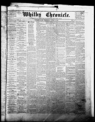 Whitby Chronicle, 2 Apr 1857