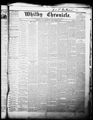 Whitby Chronicle, 3 Sep 1857