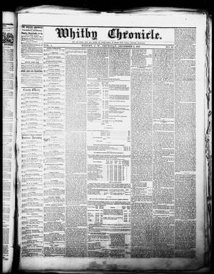 Whitby Chronicle, 3 Dec 1857