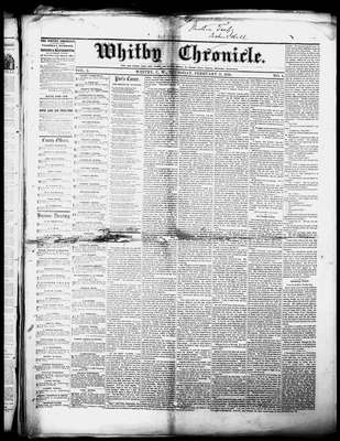 Whitby Chronicle, 11 Feb 1858