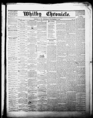 Whitby Chronicle, 4 Nov 1858