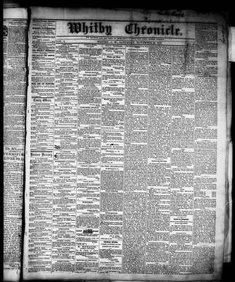 Whitby Chronicle, 26 Nov 1859