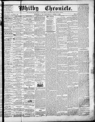 Whitby Chronicle, 7 Apr 1860