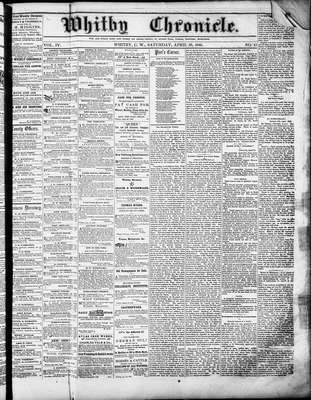 Whitby Chronicle, 28 Apr 1860