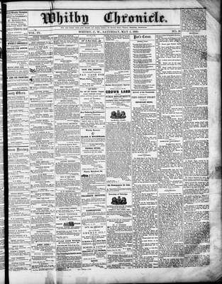 Whitby Chronicle, 5 May 1860