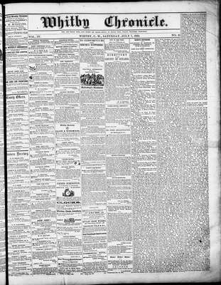 Whitby Chronicle, 7 Jul 1860