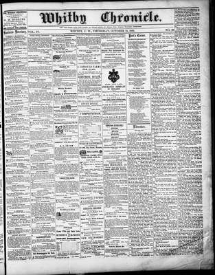 Whitby Chronicle, 18 Oct 1860