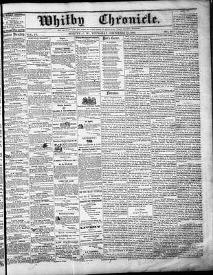 Whitby Chronicle, 13 Dec 1860