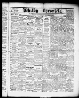 Whitby Chronicle, 19 Sep 1861