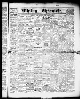 Whitby Chronicle, 26 Sep 1861