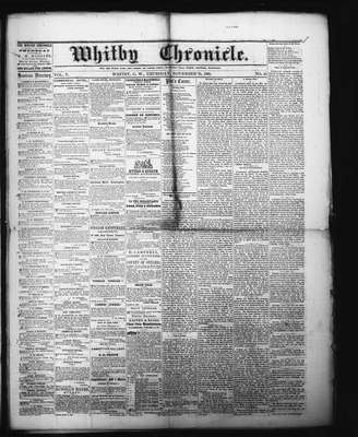 Whitby Chronicle, 21 Nov 1861