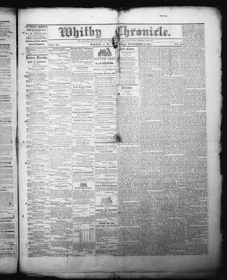 Whitby Chronicle, 6 Nov 1862