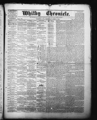 Whitby Chronicle, 2 Apr 1863