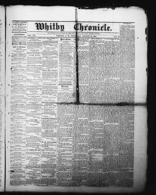 Whitby Chronicle, 27 Aug 1863