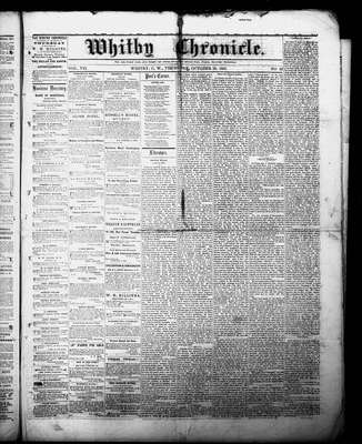 Whitby Chronicle, 29 Oct 1863