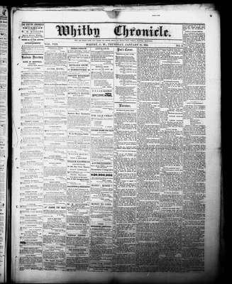 Whitby Chronicle, 21 Jan 1864