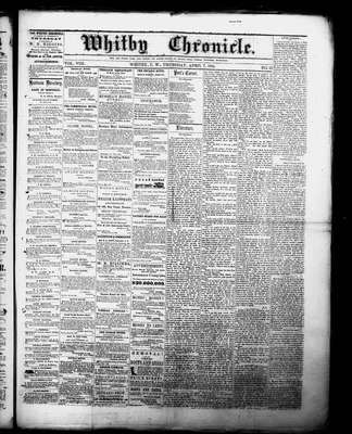 Whitby Chronicle, 7 Apr 1864