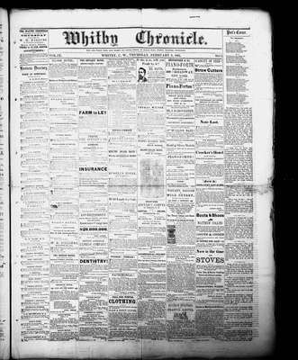 Whitby Chronicle, 9 Feb 1865