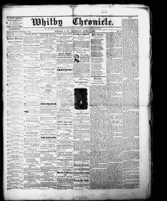 Whitby Chronicle, 6 Apr 1865