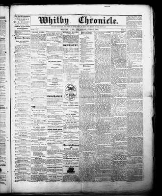 Whitby Chronicle, 1 Jun 1865