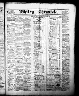 Whitby Chronicle, 10 Aug 1865