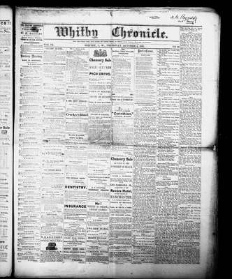 Whitby Chronicle, 5 Oct 1865