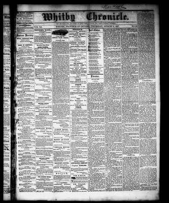 Whitby Chronicle, 8 Aug 1867