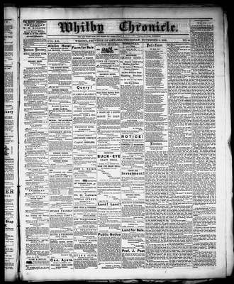 Whitby Chronicle, 5 Nov 1868