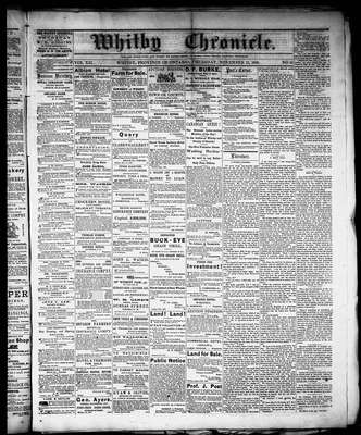 Whitby Chronicle, 12 Nov 1868