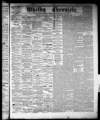 Whitby Chronicle, 4 Mar 1869