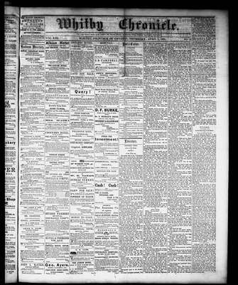 Whitby Chronicle, 1 Apr 1869