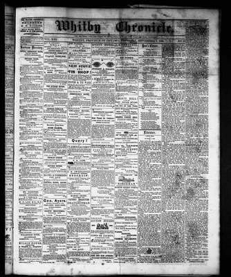 Whitby Chronicle, 9 Sep 1869