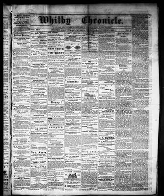 Whitby Chronicle, 7 Oct 1869