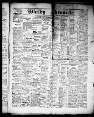 Whitby Chronicle, 22 Sep 1870