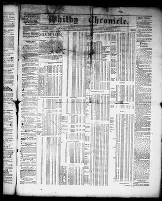 Whitby Chronicle, 3 Nov 1870