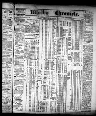 Whitby Chronicle, 12 Jan 1871