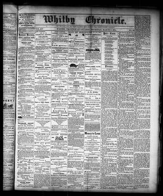 Whitby Chronicle, 9 Mar 1871