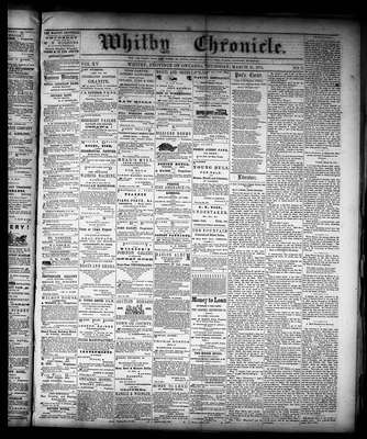 Whitby Chronicle, 16 Mar 1871