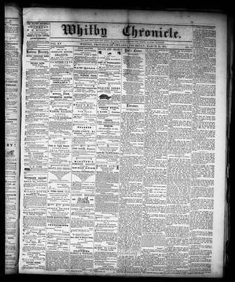 Whitby Chronicle, 23 Mar 1871