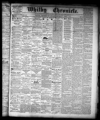 Whitby Chronicle, 6 Apr 1871