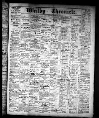 Whitby Chronicle, 7 Sep 1871