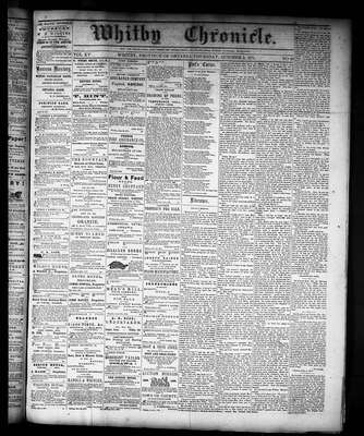 Whitby Chronicle, 5 Oct 1871