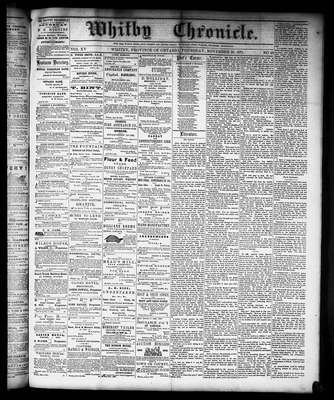 Whitby Chronicle, 30 Nov 1871