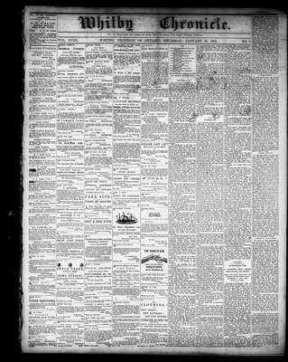 Whitby Chronicle, 29 Jan 1874