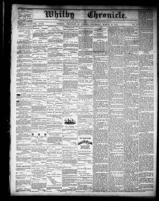 Whitby Chronicle, 26 Mar 1874