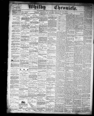 Whitby Chronicle, 5 Nov 1874