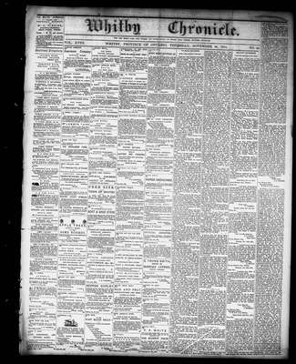 Whitby Chronicle, 26 Nov 1874