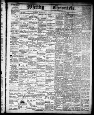 Whitby Chronicle, 29 Apr 1875