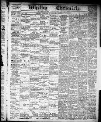 Whitby Chronicle, 4 Nov 1875