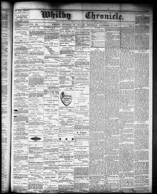 Whitby Chronicle, 16 Nov 1876